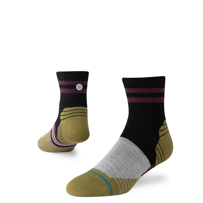 Light Performance Wool Quarter Socks Minimal 8211 Black MenWomen Stance Quarter Light Performance Wool Quarter Socks Minimal 8211 Black MenWomen Stance Quarter