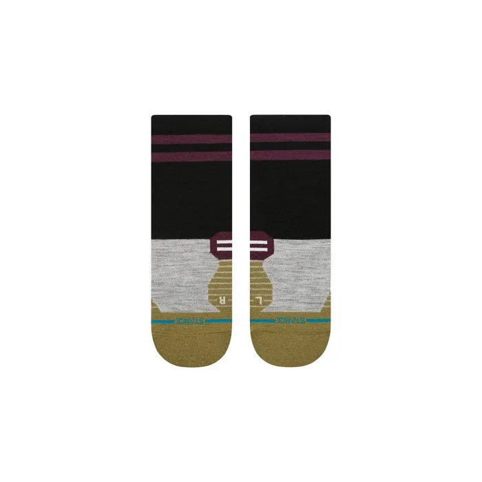 Light Performance Wool Quarter Socks Minimal 8211 Black MenWomen Stance Quarter