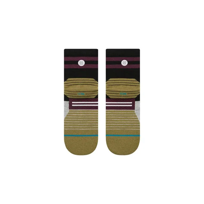 Light Performance Wool Quarter Socks Minimal 8211 Black MenWomen Stance Quarter