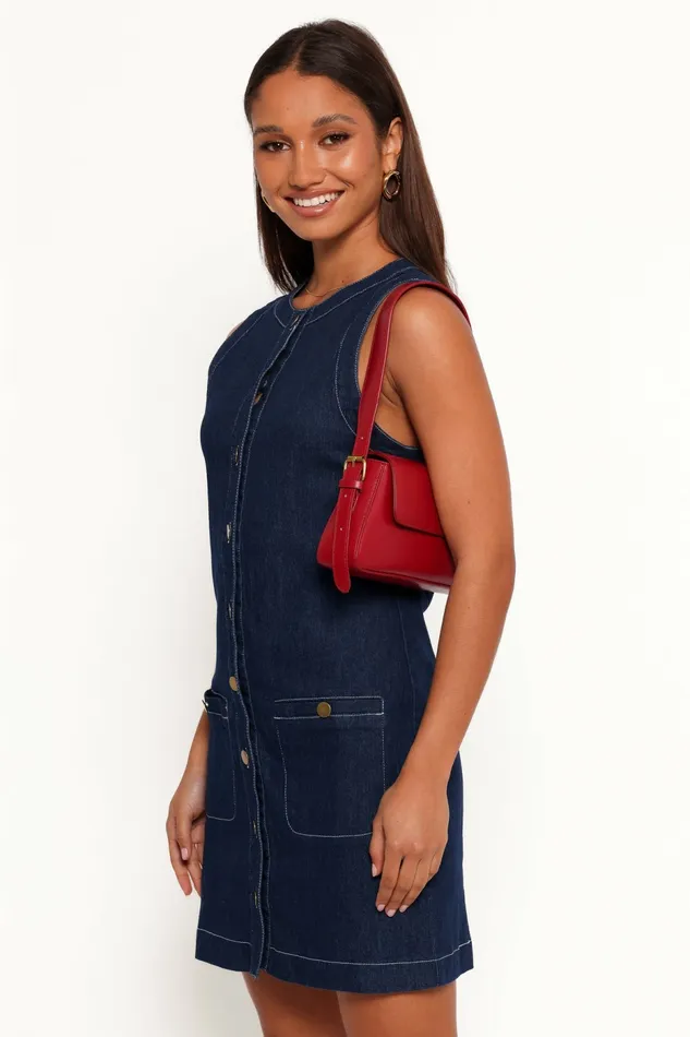 Lisa Mini Dress Medium Denim Denim Petal and Pup Women