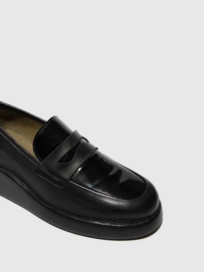 Loafers Shoes BLAR513FLY BLACK Women Fly London Shoes
