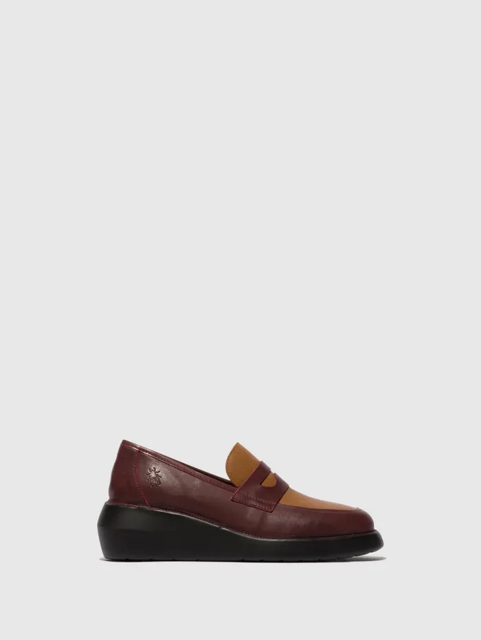 Loafers Shoes BLAR513FLY BORDEAUXCUOIO Women Fly London Shoes