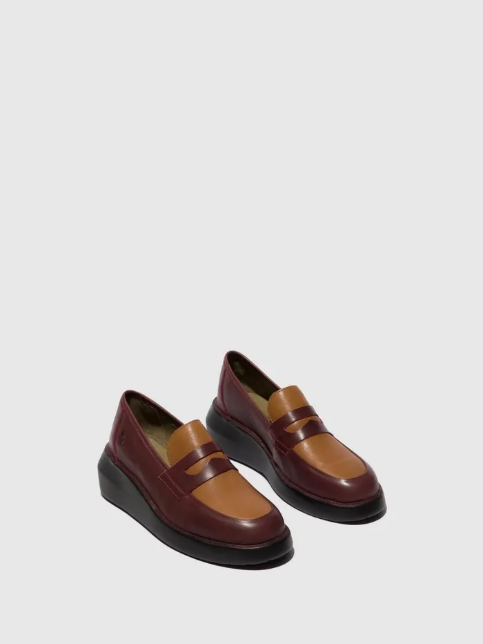 Loafers Shoes BLAR513FLY BORDEAUXCUOIO Women Fly London Shoes
