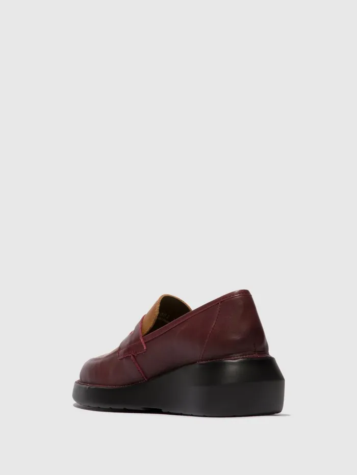 Loafers Shoes BLAR513FLY BORDEAUXCUOIO Women Fly London Shoes