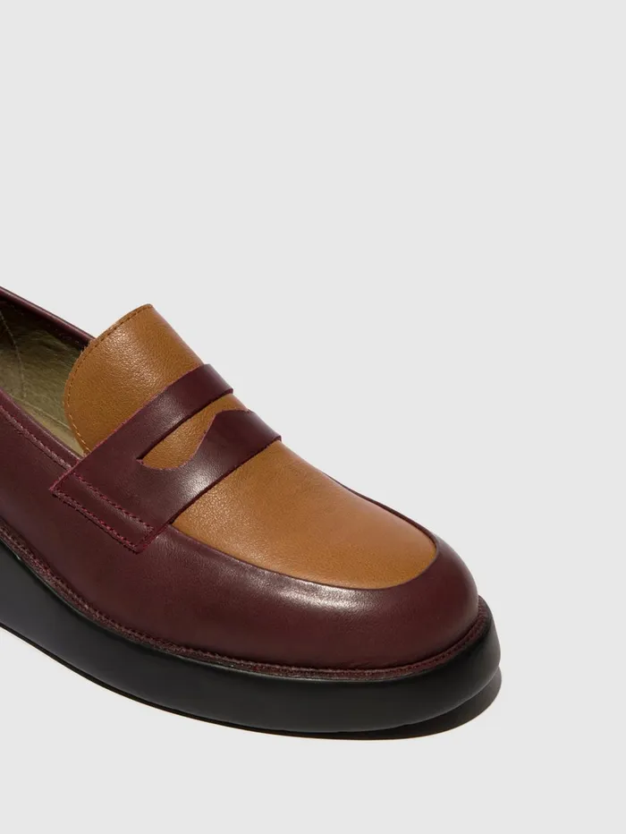 Loafers Shoes BLAR513FLY BORDEAUXCUOIO Women Fly London Shoes