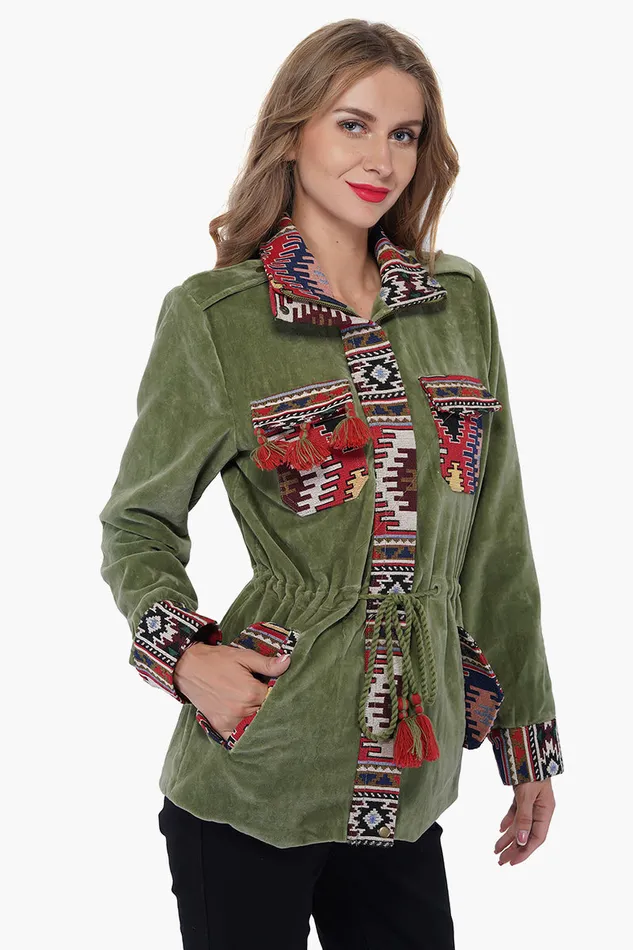 Loden Frost Jacquard Parka Jacket Women Jackets America and Beyond Loden Frost Jacquard Parka Jacket Women Jackets America and Beyond