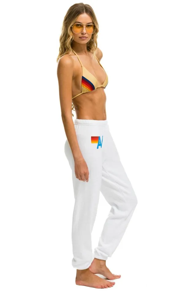 Logo Sweatpants 8211 White Women Aviator Nation Sweatpants