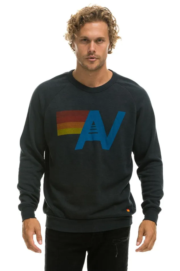 Logo Sweatshirt 8211 Charcoal WomenMen Aviator Nation Sweatshirts