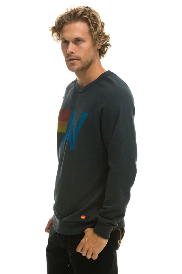 Logo Sweatshirt 8211 Charcoal WomenMen Aviator Nation Sweatshirts
