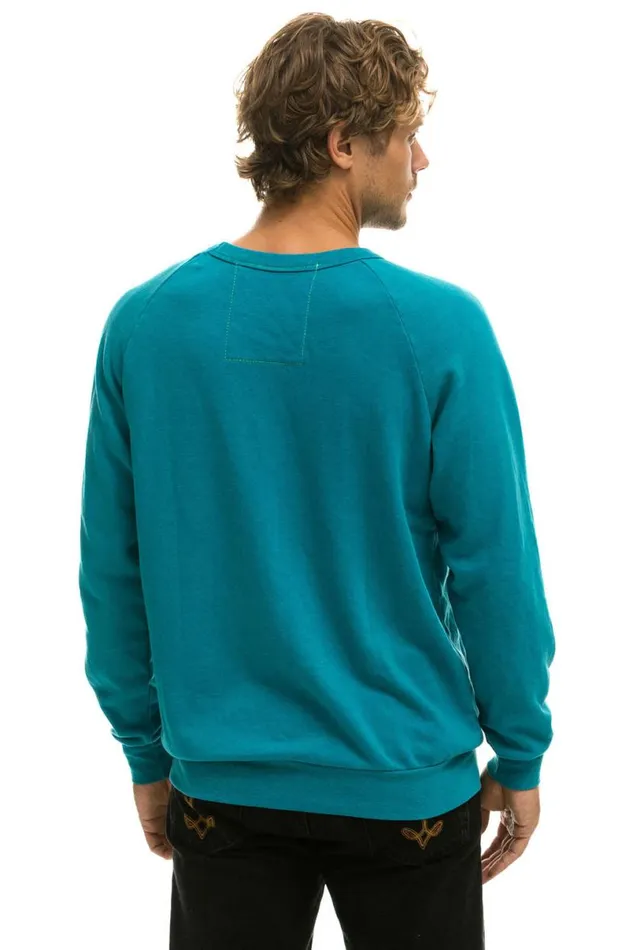 Logo Sweatshirt 8211 Teal WomenMen Aviator Nation Sweatshirts