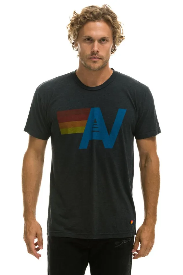 Logo Tee 8211 Charcoal WomenMen Aviator Nation Tees