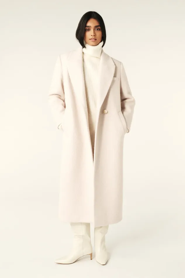 Long Coat Koala Green Women Baandsh Jackets and Coats