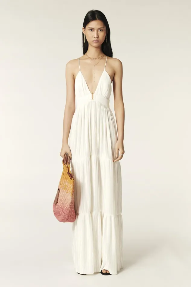Long Dress Wasta White Women Baandsh Dresses