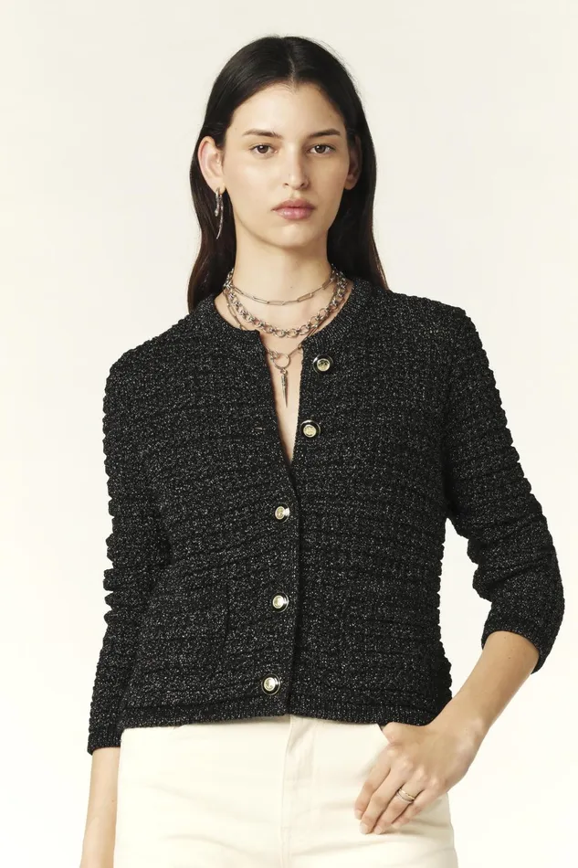 LongSleeve Cardigan Gaston Gold Women Baandsh Sweaters and Cardigans