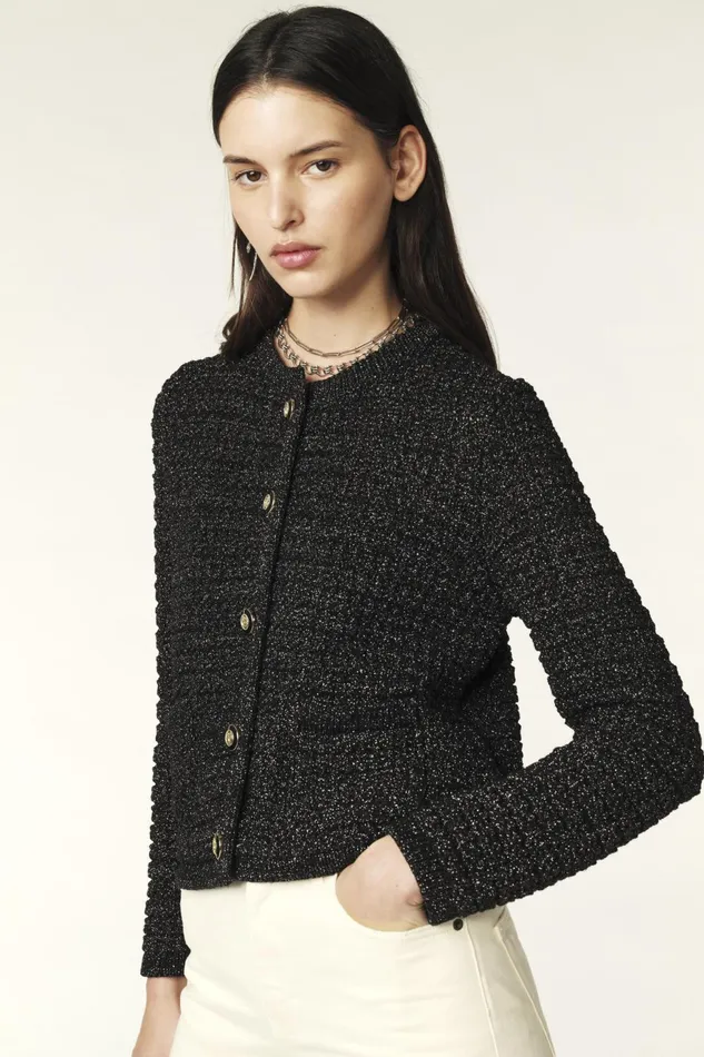 LongSleeve Cardigan Gaston Gold Women Baandsh Sweaters and Cardigans