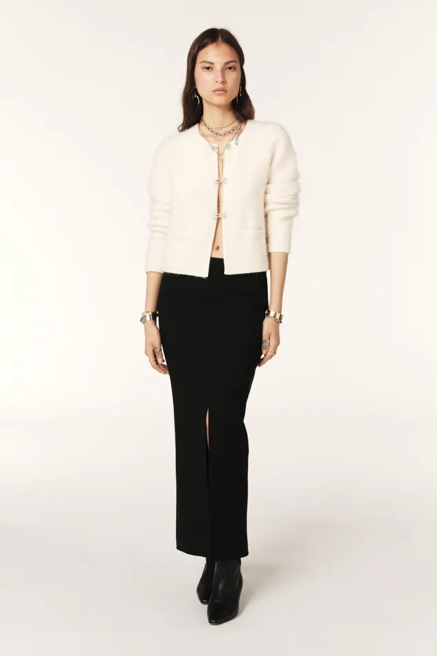 LongSleeve Cardigan Grayson OffWhite Women Baandsh Sweaters and Cardigans