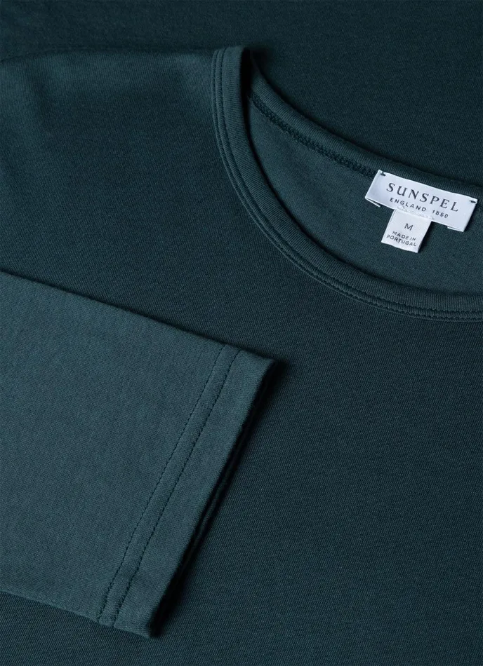 Long Sleeve Cotton Modal Lounge Tshirt Peacock Men SUNSPEL Loungewear and Sleepwear