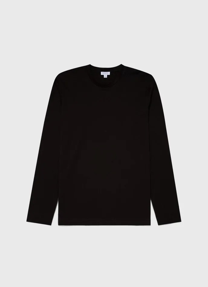 Long Sleeve Riviera Midweight Tshirt Coffee Men SUNSPEL Tshirts