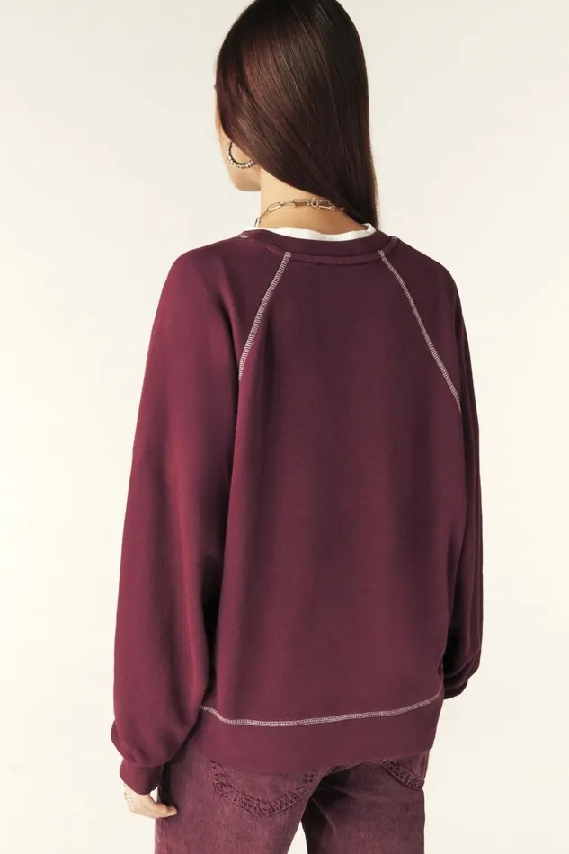 LongSleeve Sweatshirt Bart Purple Women Baandsh Sweaters and Cardigans