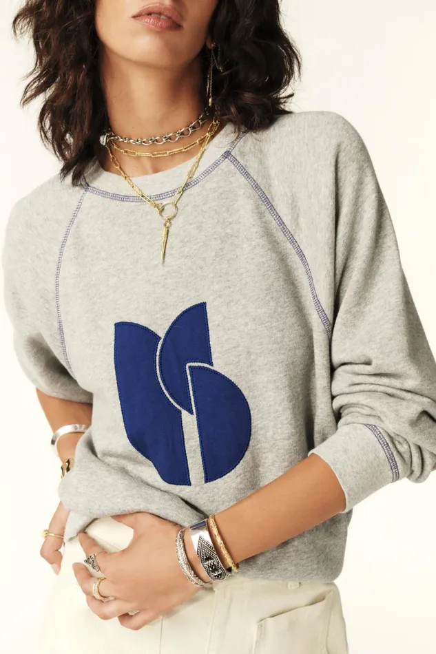 LongSleeve Sweatshirt Bart Purple Women Baandsh Sweaters and Cardigans