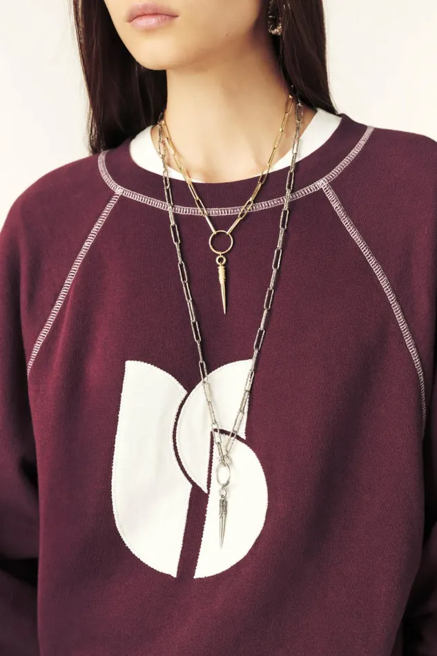 LongSleeve Sweatshirt Bart Purple Women Baandsh Sweaters and Cardigans