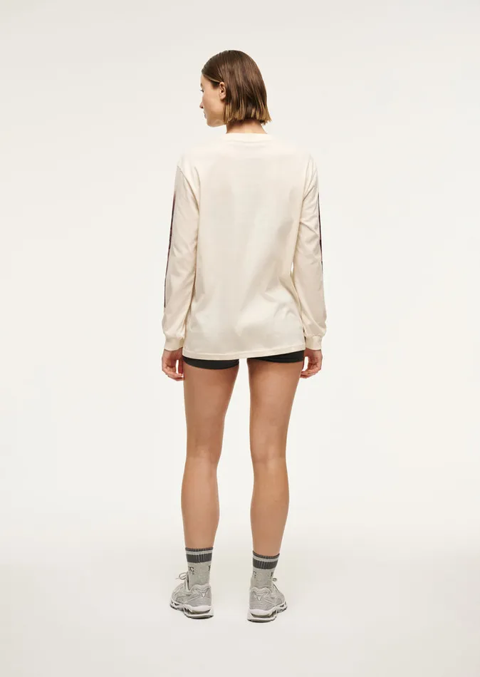 LongSleeveTops RALLY LONG SLEEVE TEE IN WHISPER WHITE PE Nation Women