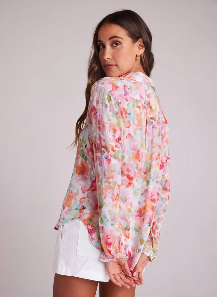 Long Sleeve Women Bella Dahl Full Button Down Hipster Shirt 8211 Ipanema Floral Print Long Sleeve Women Bella Dahl Full Button Down Hipster Shirt 8211 Ipanema Floral Print