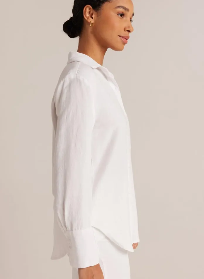 Long Sleeve Women Bella Dahl Single Pocket Shirt 8211 White