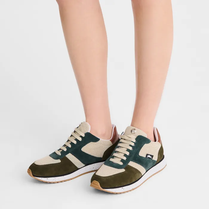 Longchamp Sneakers Women Le Pliage Green Sneakers Cedar