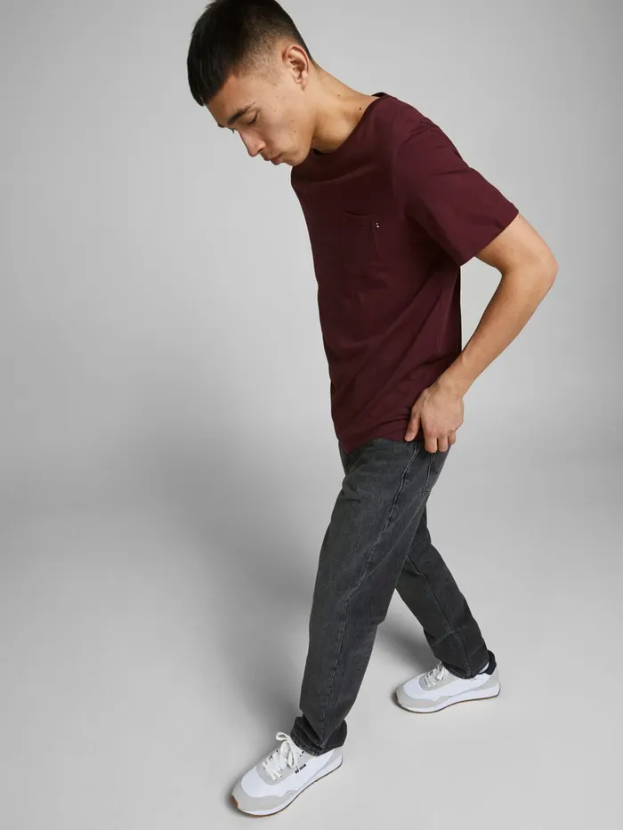 Loose Jeans JACK and JONES Mens CHRIS ORIGINAL CJ 720 LOOSE FIT JEANS Black Black Denim