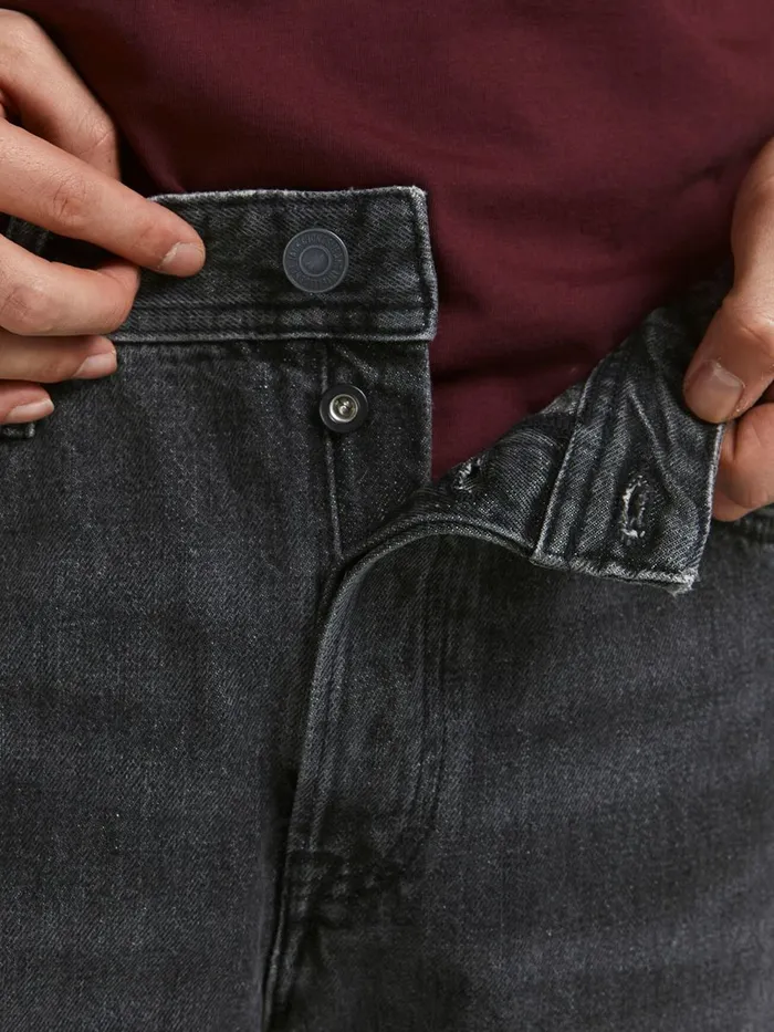 Loose Jeans JACK and JONES Mens CHRIS ORIGINAL CJ 720 LOOSE FIT JEANS Black Black Denim