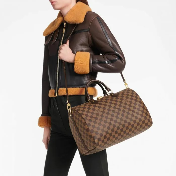 Louis Vuitton Damier Ebene Canvas Speedy Bandouliere 35 N41366 8211 Louis Vuitton Handbag Store Women Louis Vuitton Speedy Bag