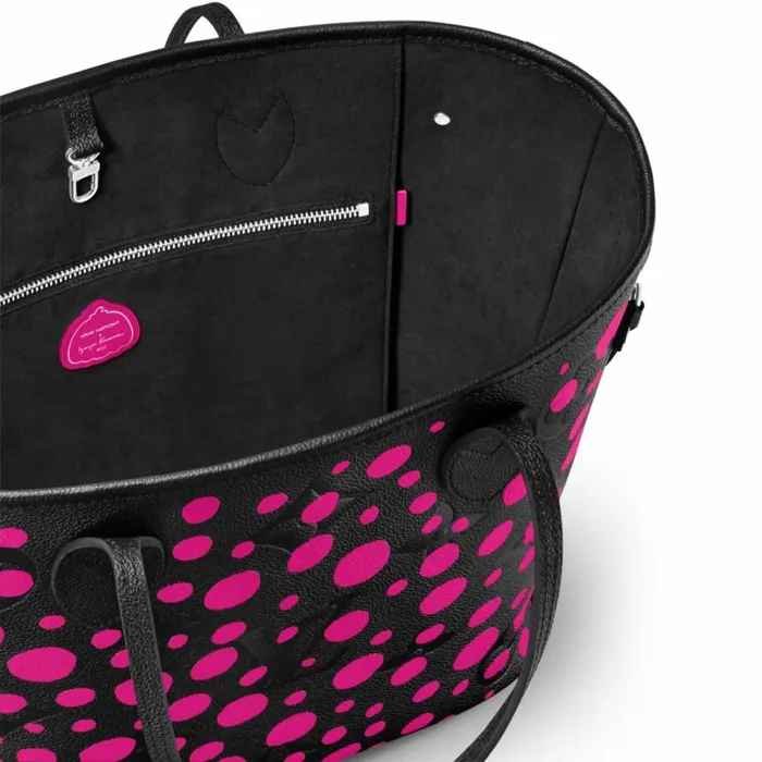 Louis Vuitton LV X YK Neverfull MM M46419 Noir Fuchsia 8211 Louis Vuitton Handbag Store Women Louis Vuitton Neverfull Bag