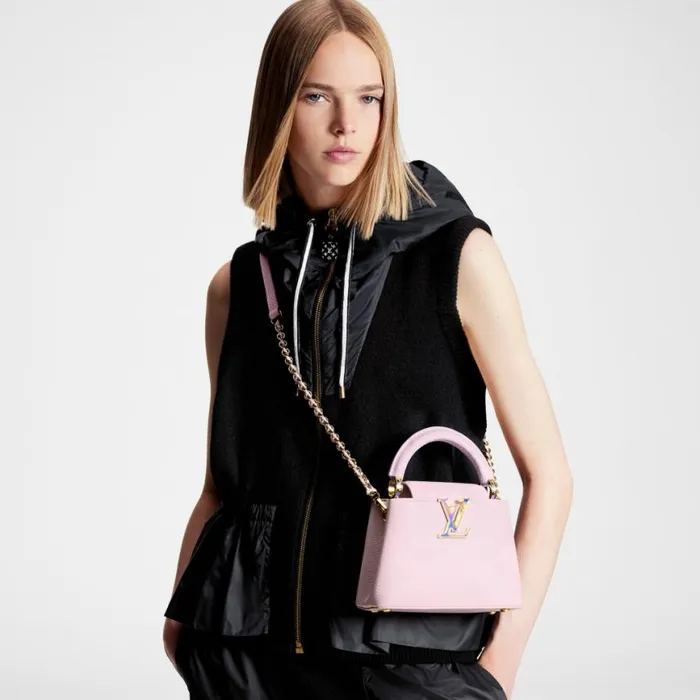 Louis Vuitton M23326 LV SKI Capucines Mini Pearly Lilac 8211 Louis Vuitton Handbag Store Women Louis Vuitton Capucines Bag