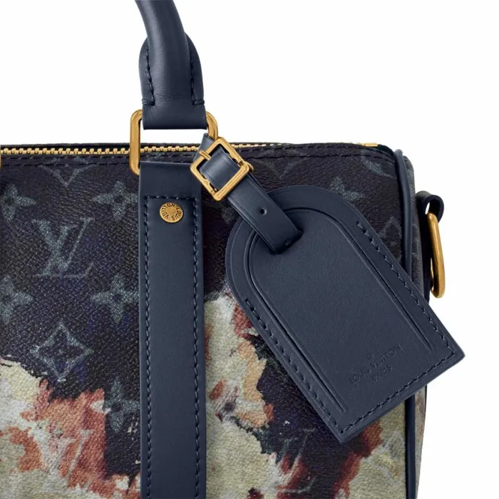 Louis Vuitton Monogram Ink Blue M46804 Keepall Bandoulire 25 8211 Louis Vuitton Handbag Store Men Louis Vuitton Bags