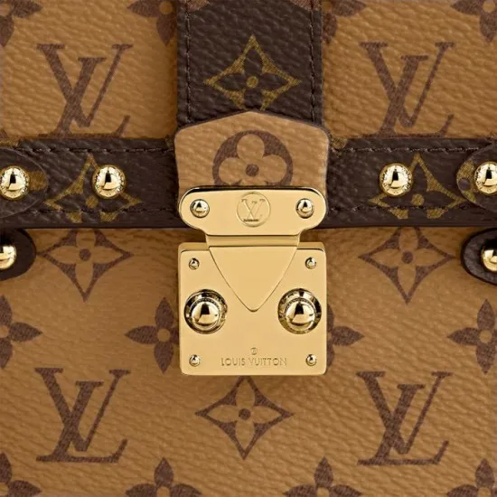 Louis Vuitton Vertical Trunk Pochette Brown M67873 Black M63913 8211 Louis Vuitton Handbag Store Women Louis Vuitton Trunk Bag
