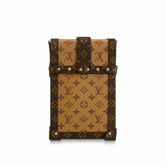 Louis Vuitton Vertical Trunk Pochette Brown M67873 Black M63913 8211 Louis Vuitton Handbag Store Women Louis Vuitton Trunk Bag