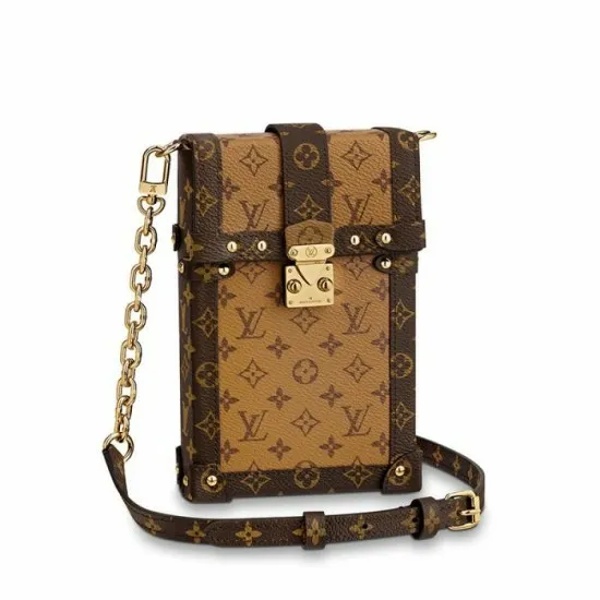 Louis Vuitton Vertical Trunk Pochette Brown M67873 Black M63913 8211 Louis Vuitton Handbag Store Women Louis Vuitton Trunk Bag