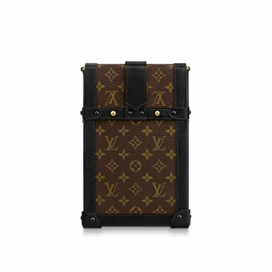 Louis Vuitton Vertical Trunk Pochette Brown M67873 Black M63913 8211 Louis Vuitton Handbag Store Women Louis Vuitton Trunk Bag