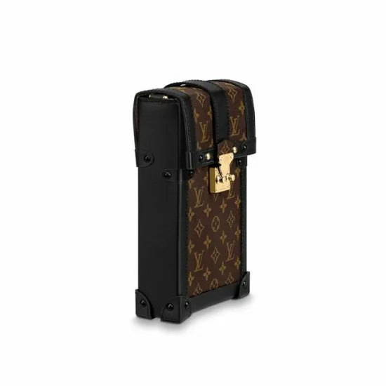 Louis Vuitton Vertical Trunk Pochette Brown M67873 Black M63913 8211 Louis Vuitton Handbag Store Women Louis Vuitton Trunk Bag