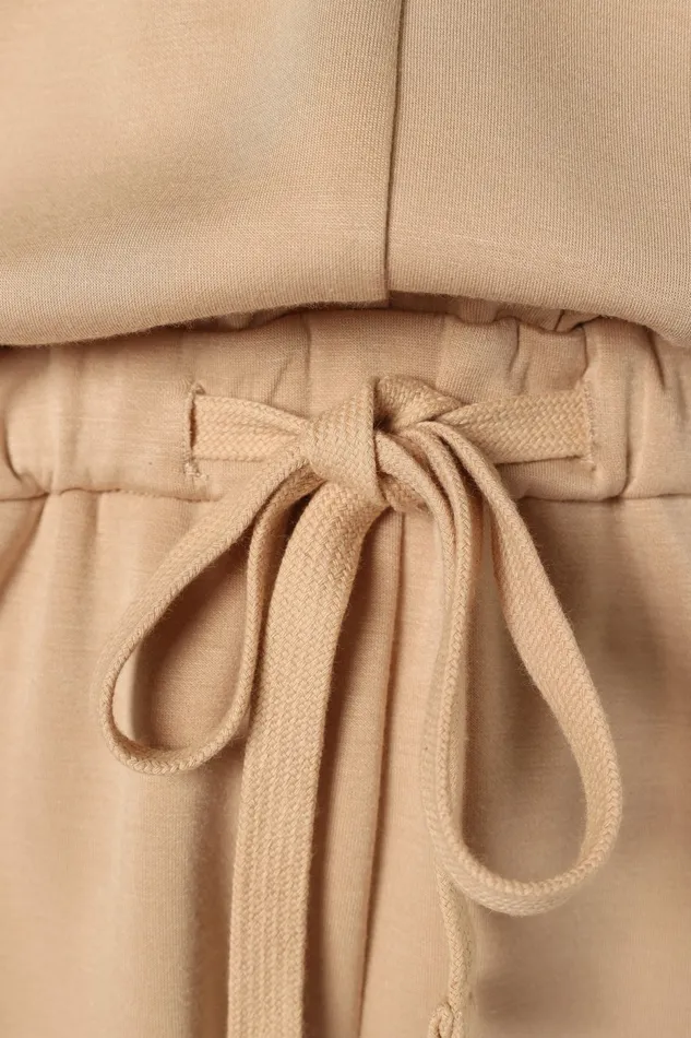 Loungewear Women Peri Sweater Romper Tan Petal and Pup