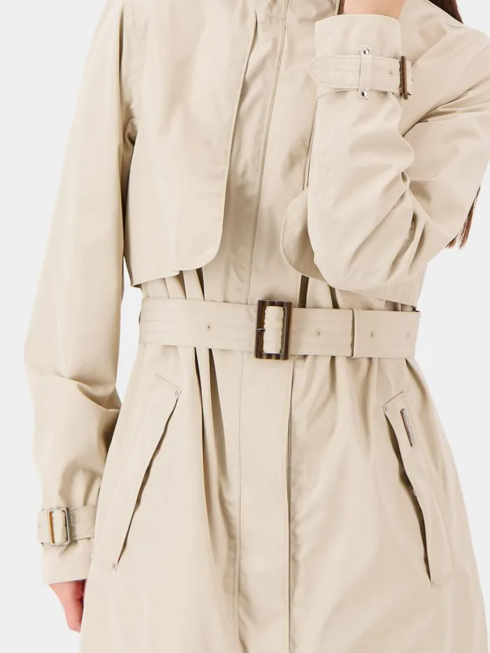 Lova Coat Long Clay Beige Women Didriksons Trenchcoats Lova Coat Long Clay Beige Women Didriksons Trenchcoats
