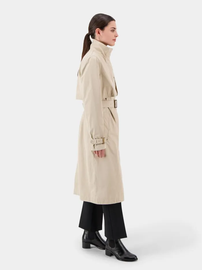 Lova Coat Long Clay Beige Women Didriksons Trenchcoats Lova Coat Long Clay Beige Women Didriksons Trenchcoats