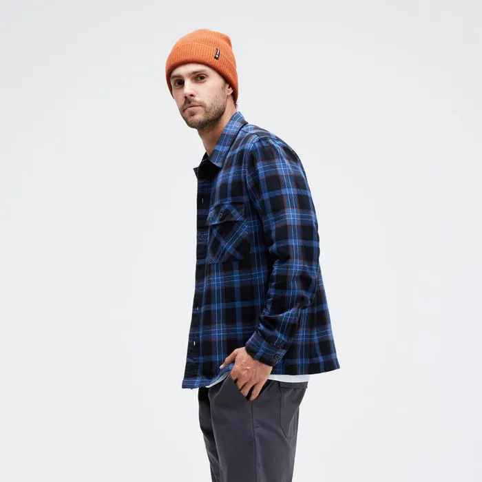Lowell Long Sleeve Button Up Black Men Stance Jackets