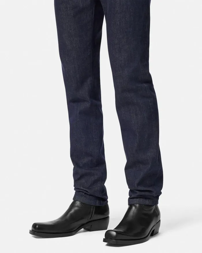 Luciano Boots Black Men Versace Boots