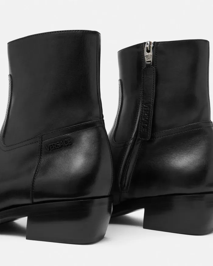 Luciano Boots Black Men Versace Boots