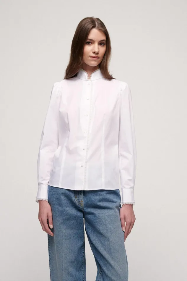Luisa Spagnoli Blouses And Shirts Women Lacrima White