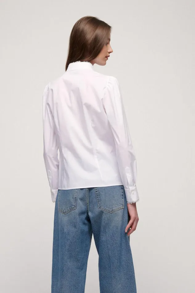 Luisa Spagnoli Blouses And Shirts Women Lacrima White Luisa Spagnoli Blouses And Shirts Women Lacrima White