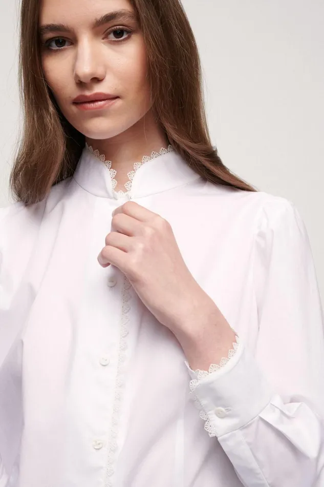 Luisa Spagnoli Blouses And Shirts Women Lacrima White Luisa Spagnoli Blouses And Shirts Women Lacrima White