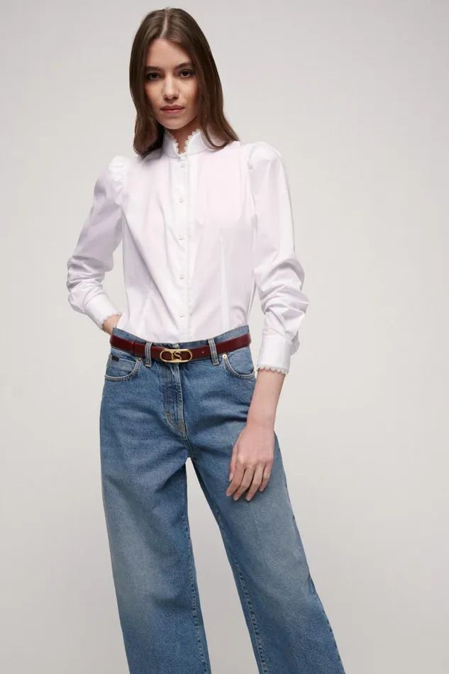 Luisa Spagnoli Blouses And Shirts Women Lacrima White Luisa Spagnoli Blouses And Shirts Women Lacrima White
